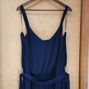 Trina Turk Del Carmen Elegant Navy Jumpsuit Size XXL